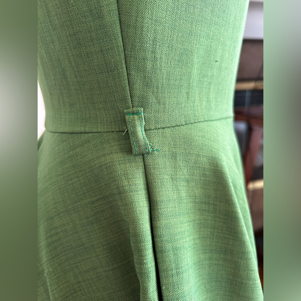 CLOSET Green Midi Flounce Dress, Size 10 - Picture 6 of 6